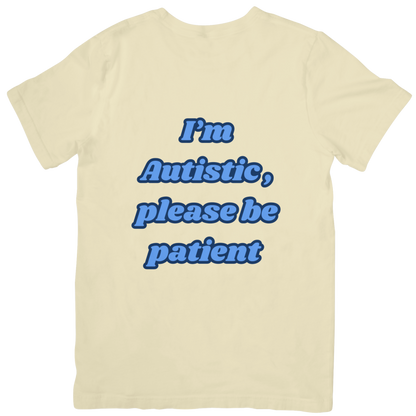 Kids Autistic Tee Blue Text